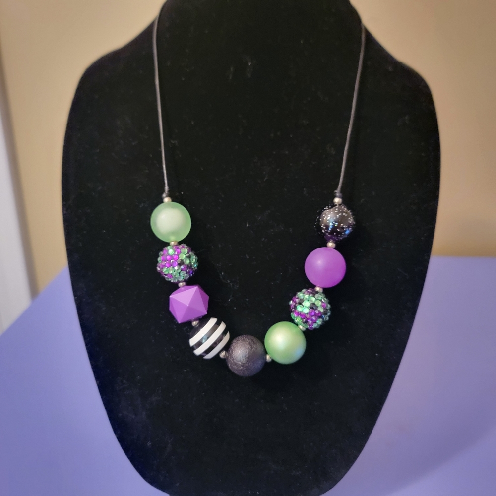 Multi colored beaded necklace